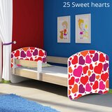  Otroška postelja ACMA z motivom, stranska sonoma 160x80 cm 25 Sweet hearts | Shoptok.si