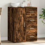 vidaXL Komoda dimljeni hrast 59x39x80 cm inženirski les | Shoptok.si
