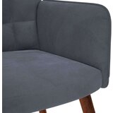  Stolica za opuštanje tamnosiva baršunasta | shoptok.hr