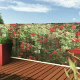 Nortene Zaštita od pogleda za montažu na ogradu Stylia Flower (3 x 1 m, Crvene boje)