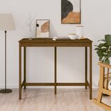 vidaXL Barska miza medeno rjava 140x80x110 cm trdna borovina Cene