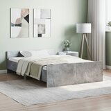 Maison Chic Posteljni okvir - Dvoposteljna postelja - Zakonska postelja z vzglavjem in vznožjem betonsko siv 120x200 cm-J16170, (21759658) | Shoptok.si