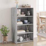 vidaXL Visoka omara siva sonoma 70x41x124 cm inženirski les Cene