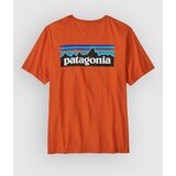 Patagonia P-6 Logo T-shirt coal orange Cene