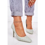 Boto Elegant Quilted Heels Green Rosanna | Eponuda.ba