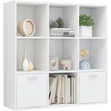 Ormarić za knjige sjajni bijeli 98x30x98 cm konstruirano drvo | Shoptok.si