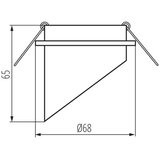 Kanlux 27324 - Ugradno plafonsko svetlo SPAG GU10/35W crno/zlatno | Eponuda.com