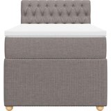  Krevet s oprugama i madracem smeđesivi 90x190 cm od tkanine | shoptok.hr
