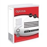 Optima Mapa A4 za prezentacije 4-prstena, 50 mm, bijela Cijene