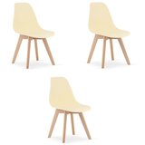  KITO stolica - krem ​​/ prirodne noge x 3 | shoptok.hr