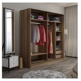 Hanah home Ormar Kale-7169, 220x210x60 cm, Hrast-crni | Eponuda.ba
