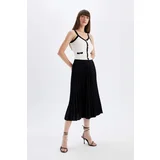 Defacto Pleated Aerobin Midi Skirt