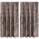  Baršunaste zavjese 2 pcs Boja cappuccina 140 x 140 cm Baršun | shoptok.hr