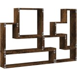  Zidna polica boja dimljenog hrasta 96x12x64cm konstruirano drvo | shoptok.hr