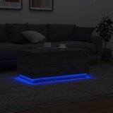  Stolić za kavu s LED svjetlima siva boja hrasta 90 x 50 x 40 cm | shoptok.hr
