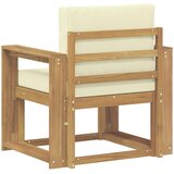  2 Komad Set vanjskih sofa Poliester Bijela i Krem | shoptok.hr