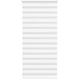 vidaXL Zebra senčilo bela 115x200 cm tkanina širina 110,9cm poliester | Shoptok.si