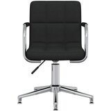 Maison Chic Vrtljiv Jedilni stoli - Vzorci stoli črno blago A1705, (22031374) | Shoptok.si