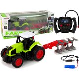  Traktor na daljinsko upravljanje PLUG 1:16 sa gumenim kotačima - zeleni Cijene