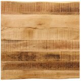 Stolna ploča sa živi rub 60x60x2,5 cm masivno grubo drvo manga u