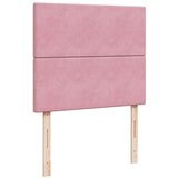 vidaXL Krevet s oprugama i madracem ružičasti 120 x 190 cm baršunasti | shoptok.hr