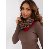 Fashion Hunters Red women's scarf with patterns Cene