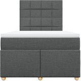  Krevet s oprugama i madracem tamnosivi 120 x 200 cm od tkanine | shoptok.hr