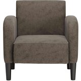 SOFA fotelja s naslonima za ruke tamnosiva 54 cm umjetna koža | shoptok.hr