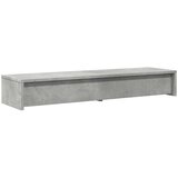  Stalak za monitor ladicama siva boja betona 100x27x15 cm drveni | shoptok.hr