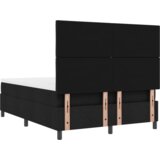  postelja s škatlo in vzmetnico Črna 140x190 cm Tkanina, (22083040) | Shoptok.si