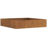 vidaXL Robovi trave Rjav 60 x 60 x 13 cm Vremensko odporno jeklo | Shoptok.si