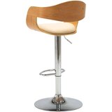 Barska Barski stolček krem ukrivljen les in umetno usnje, (20624544) | Shoptok.si