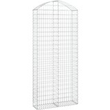 vidaXL Obokana gabonska košara 100x30x220/240 cm pocinkano železo, (20758403) | Shoptok.si