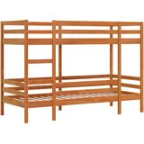 Krevet na kat voštano smeđi 90x190 cm od masivne borovine | shoptok.hr