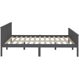  Okvir za krevet od masivne borovine sivi 200 x 200 cm | shoptok.hr