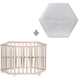 Roba Putni krevetić od masivne bukve 119x104 cm u prirodnoj boji – | shoptok.hr