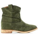 Resti Green cowboy boots on a covered Astrit wedge - Footwear | ePonuda.com