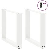  Noge za klub stolić U-oblik 2 kom Bijele 50 x (42-43) cm Čelik | Eponuda.com