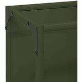 vidaXL stojalo za drva olive green 25x25x60 cm hladno valjano jeklo | Shoptok.si