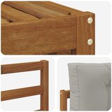  Set vanjskih sofa 6 kom. Prirodna i svijetlo siva | shoptok.hr