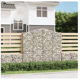 vidaXL Obokane gabion kosare 12 kosa 200x30x180/200cm pocink | Shoptok.si