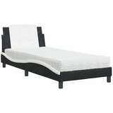  Krevet s madracem crno-bijeli 100 x 200 cm od umjetne kože | shoptok.hr