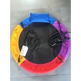  Gugalnica gnezdo Ø100 cm z nastavljivo vrvjo 100 - 180 cm - barvita | Shoptok.si