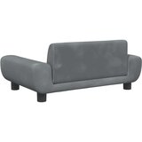  Krevet za pse tamnosivi 70 x 45 x 33 cm baršunasti | shoptok.hr