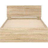 Okvir za krevet s uzglavljem boja hrasta 100x200 cm drveni | shoptok.hr
