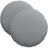  Jastučići za sjedenje 2 pcs Svijetlo siva Ø40 x 13 cm tkanina | Eponuda.ba