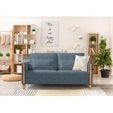 Niels Andersson ZOFA S POSTELJNO FUNKCIJO, modra, barve bukve les, tekstil | Shoptok.si