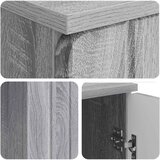  Stol s policom Siva sonoma 142,5 x 50 x 75 cm Konstruirano drvo | Eponuda.com