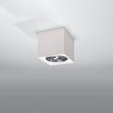 Nice Lamps bela stropna svetilka 14x14 cm duozone – | Shoptok.si