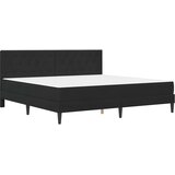  Okvir kreveta s madracem s uzglavljem Crna 180 x 200 cm Baršun | shoptok.hr